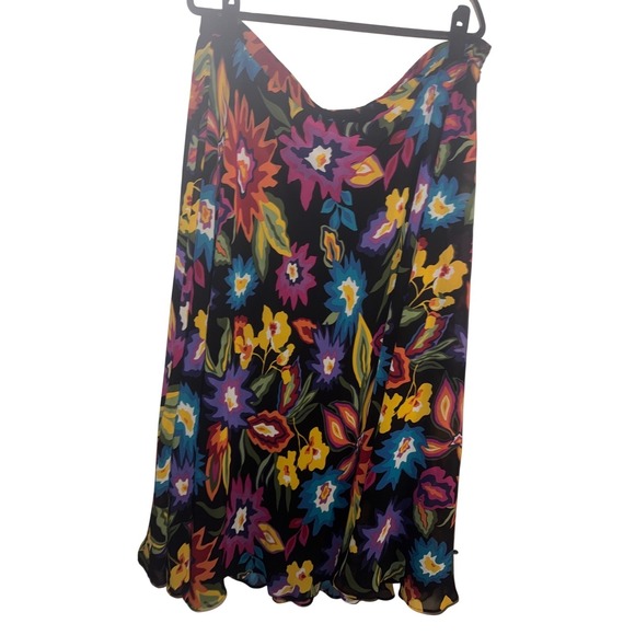 Coldwater Creek Dresses & Skirts - Coldwater Creek Plus Sz 3X Colorful Floral Maxi Skirt Boho Modest